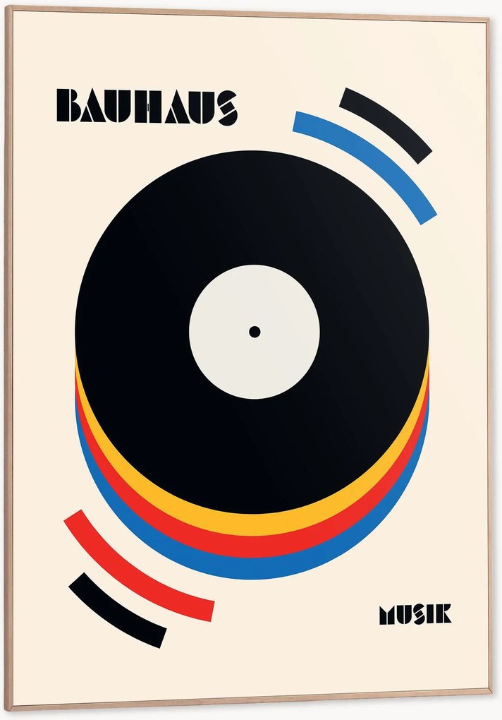 Nástenná dekorácia v ráme Bauhaus