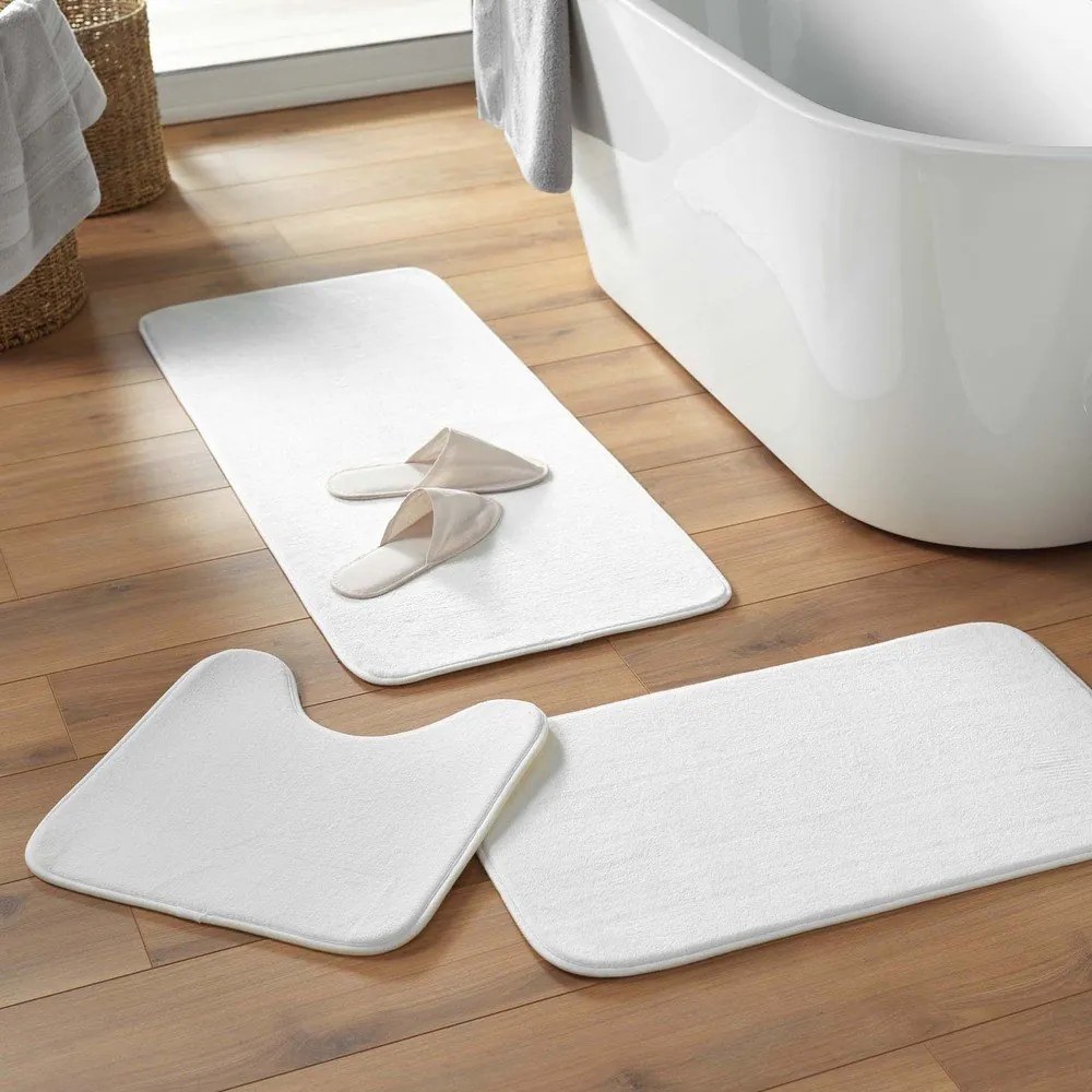 Biela WC kúpeľňová predložka 45x45 cm Vitamine – douceur d'intérieur