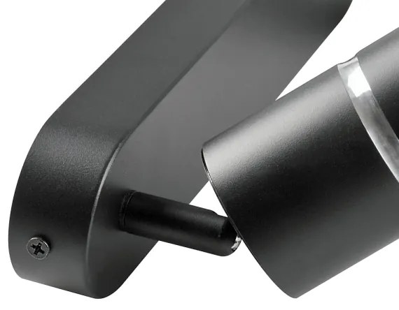 Bodové svietidlo BAMBOO 2xGU10/10W/230V čierna