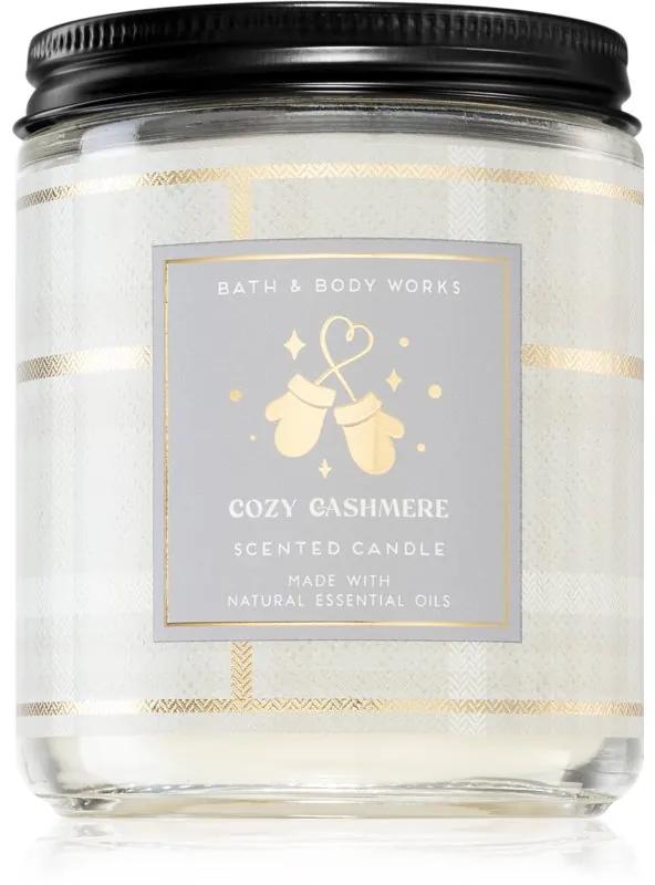 Bath & Body Works Cozy Cashmere vonná sviečka 198 g