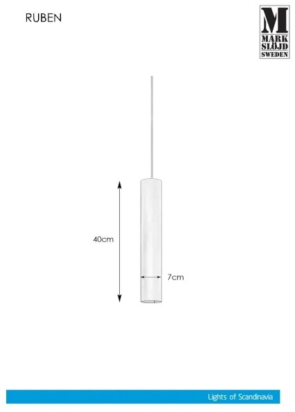 Markslöjd 107880 - Luster do zásuvky RUBEN 1xGU10/35W/230V