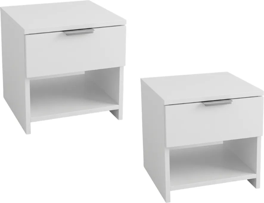 Nočné stolíky HAVANA (2 ks), biela