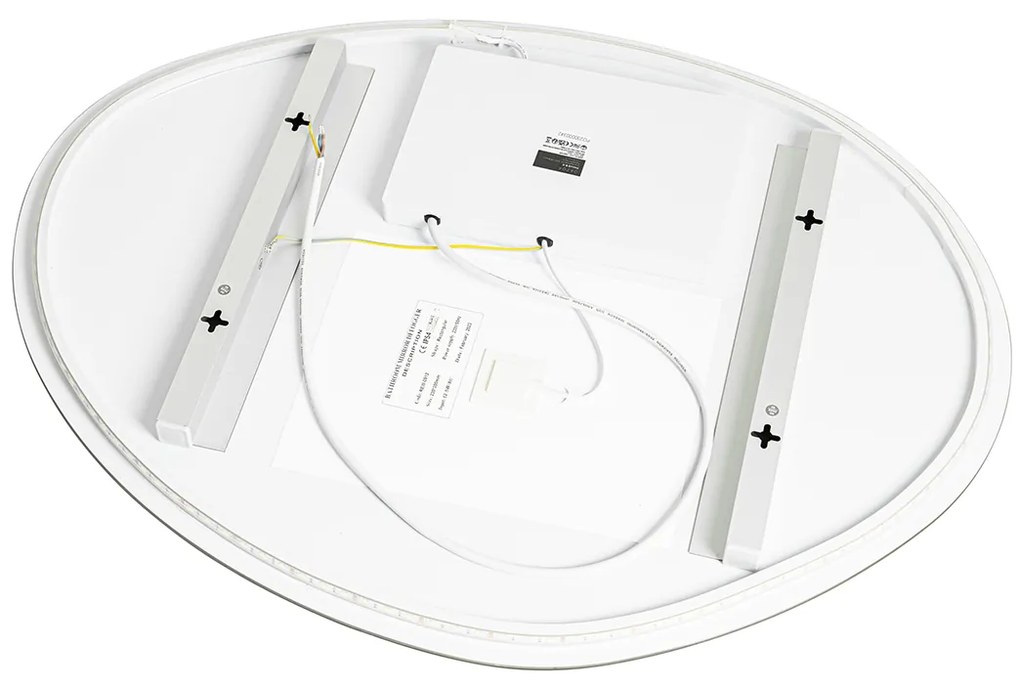 Kúpeľňové zrkadlo 80 cm vrátane LED 3-stupňové stmievateľné s dotykom - Biba