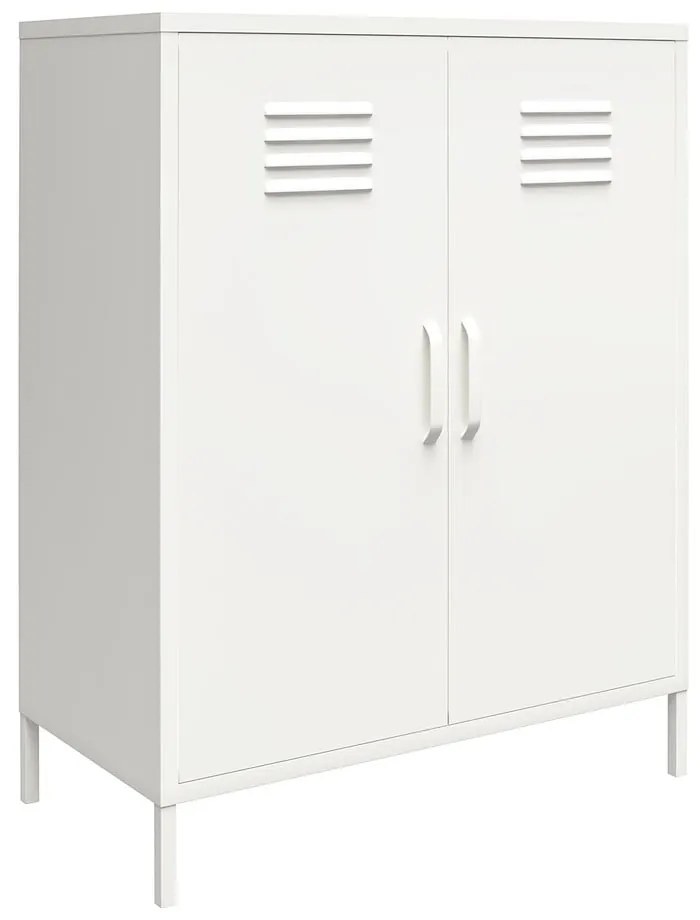 Biela kovová skrinka 40x102x80 cm Mission District – Støraa