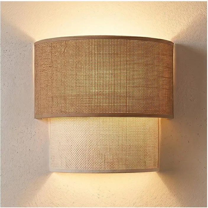BRILAGI - LED nástenné svietidlo BOHO ECO 1xE27/10W/230V béžová/krémová