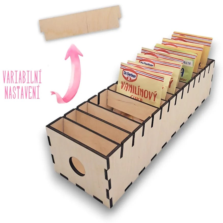 usporadejto.cz Organizér na dochucovadlá v malých vreckách VASKY