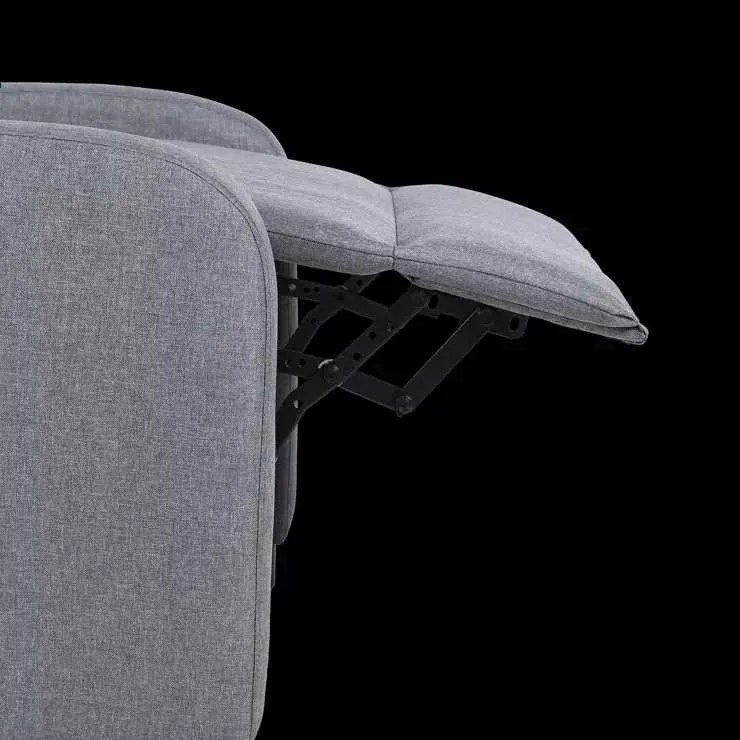 LuxuryForm DESIGN Televízne kreslo RUFO s polohovaním - šedé