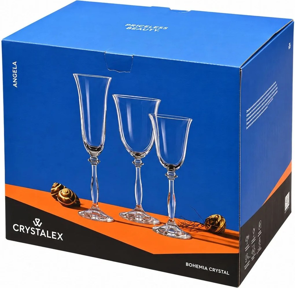 Crystalex poháre na víno Angela 350 ml 6 ks