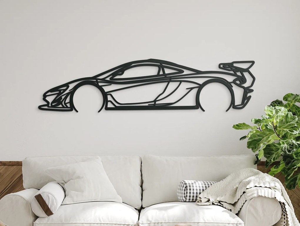 drevko Drevený obraz McLaren P1 GTR Rozmer obrazu: 21,5 x 86 cm, Farba dekorácie: Čierna