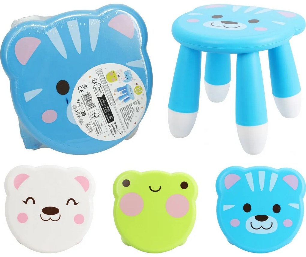 Hatu Detská stolička Medveď, 23 x 22 x 21 cm, plast