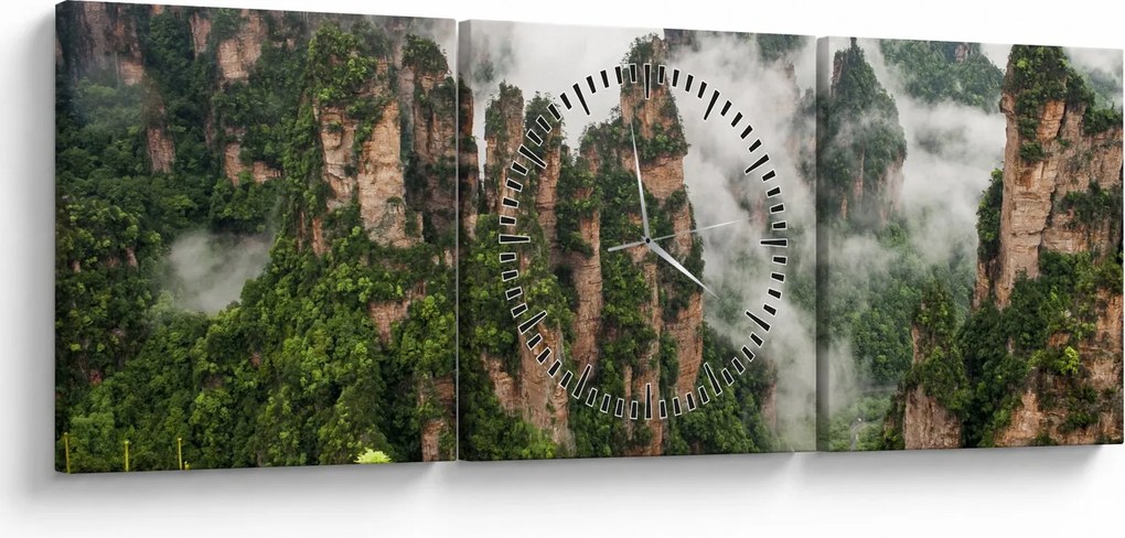 Obraz - National Park Zhangjiajie, Čína (s hodinami) (90x30 cm)