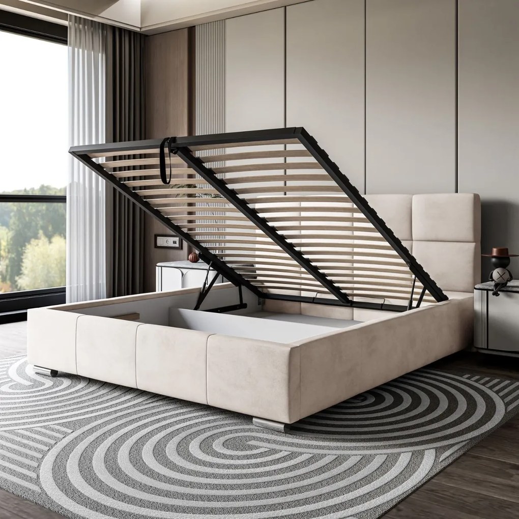LUISI 180X200 ČALÚNENÁ POSTEĽ S ÚLOŽNÝM PRIESTOROM JASMINE 21