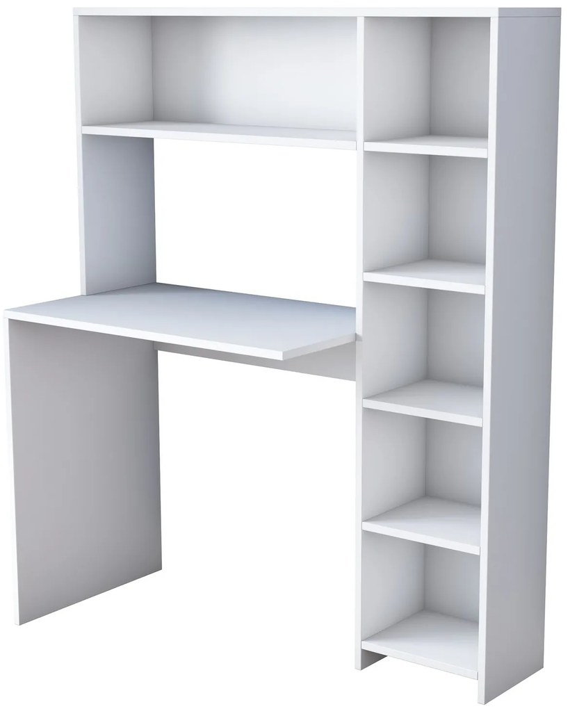 Psací stůl s regálem Hapos 113 cm bílý