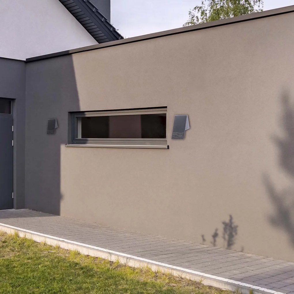 Exteriérové nástenné LED svietidlo Line, 1x LED 10w, tmavosivá