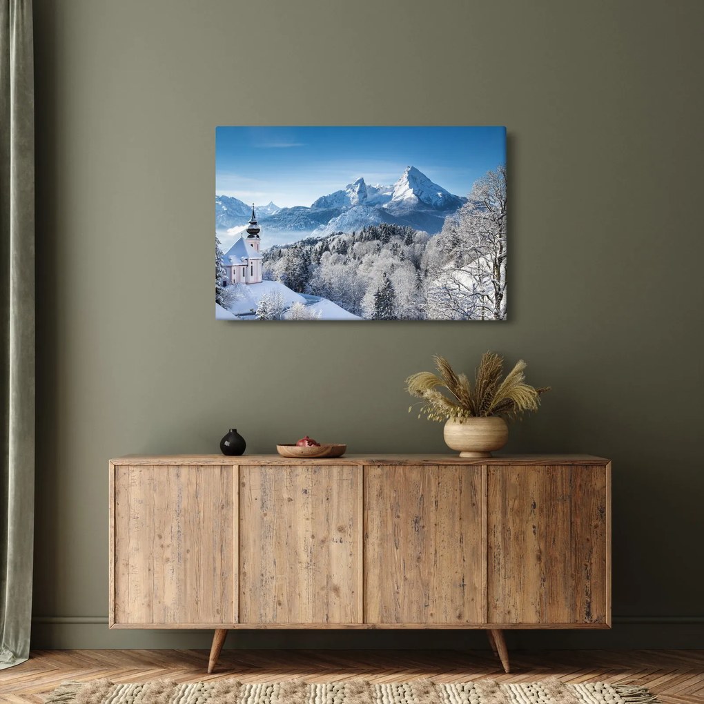 Obraz - Zasnežená krajina (90x60 cm)
