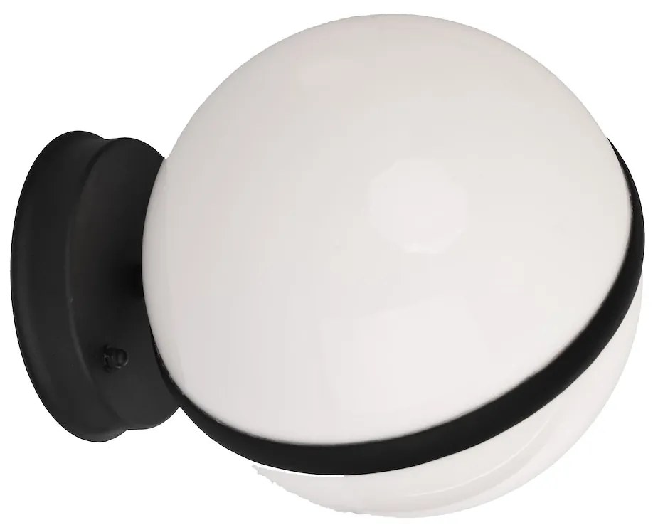 Exteriérové nástenné svietidlo Circulo, 1x biele PVC tienidlo