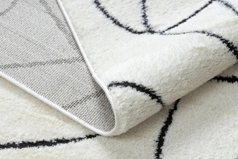 Kusový koberec Mode 8522 abstract cream/black, 120x170, biela, chodba / predsieň, Dywany Łuszczów