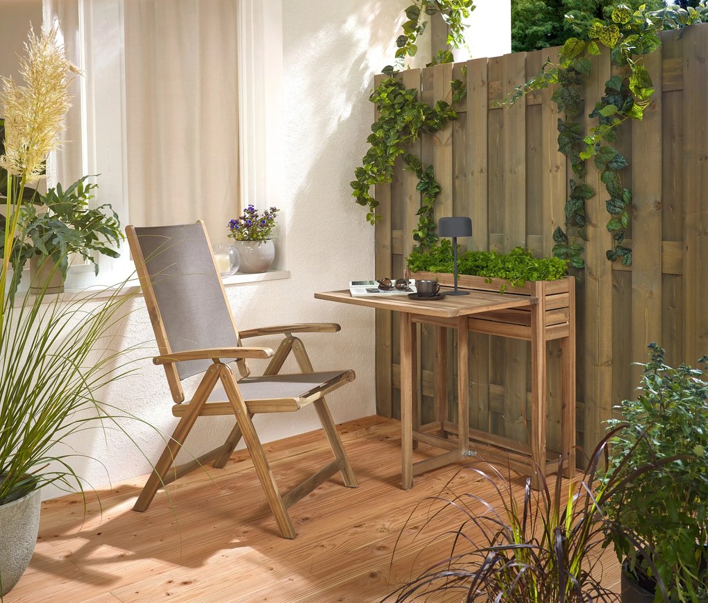 Solárna akumulátorová stolová lampa, sivá