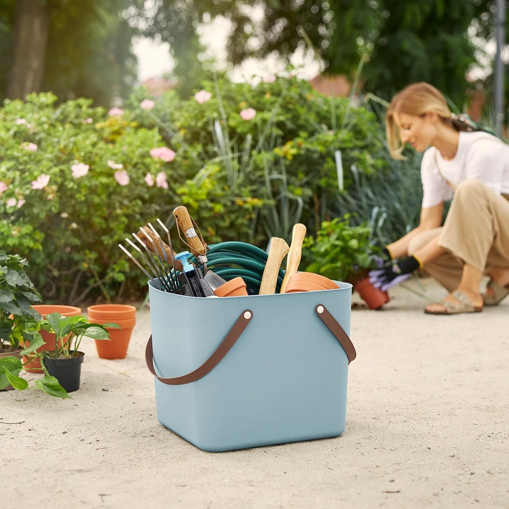 Rotho Nákupná taška, kabelka, plastová MULTIBAG, svetlomodrá, 40l