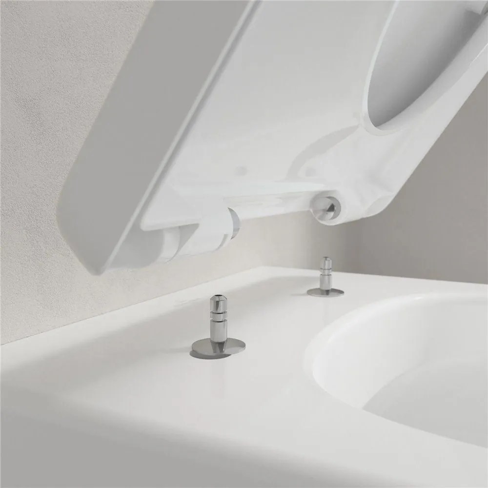 VILLEROY & BOCH Architectura WC sedátko s poklopom, s funkciou QuickRelease a Softclosing, biela alpská, 9M83S101