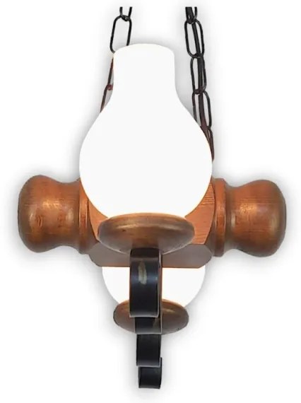 Brilagi - Luster na reťazi RUSTIC 2xE14/40W/230V buk/orech