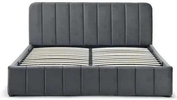 Posteľ AVENA 160 tm. šedá