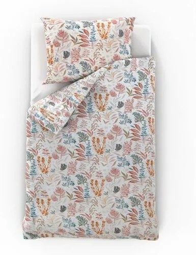 Kvalitex Saténové obliečky Luxury Collection Coral garden, 220 x 200 cm, 2 ks 70 x 90 cm