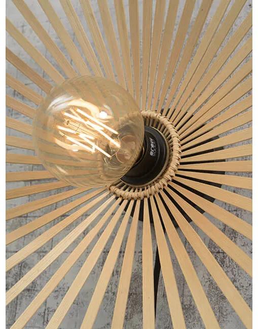 Stropná lampa bromo asymetrická s prírodná MUZZA