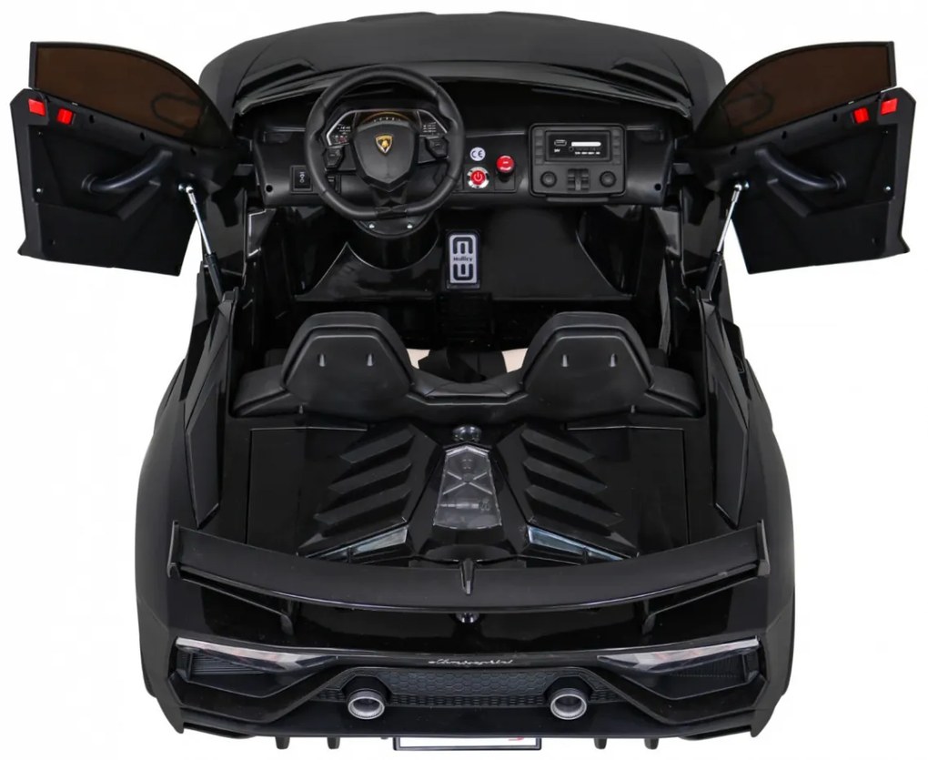 Lamborghini SVJ DRIFT pre 2 deti Black + funkcia Drift + Diaľkové ovládanie + MP3 LED + Free Start