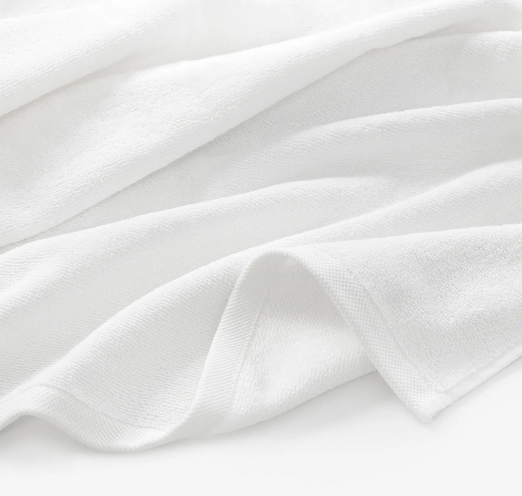 Goldea bavlnený froté uterák / osuška soft bez bordúry – biely 30 x 50 cm