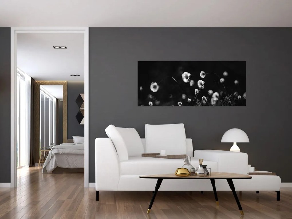 Obraz - Lúka s cottongrass N⁰1 (120x50 cm)