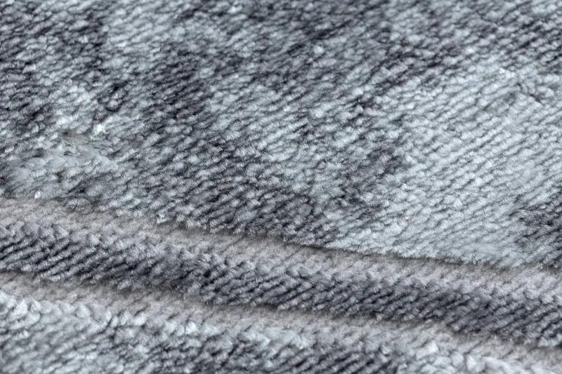 Moderný MEFE koberec B401 - Štrukturálny, dve vrstvy rúna tmavo-sivá Veľkosť: 280x370 cm