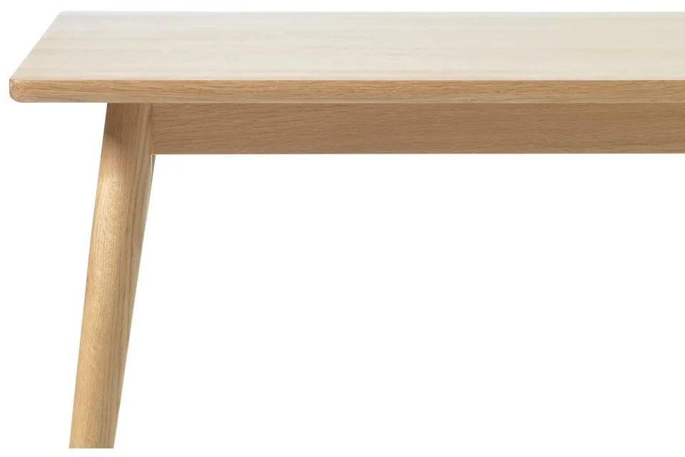 Rozkladací jedálenský stôl s doskou v dubovom dekore v prírodnej farbe 190x90 cm Barrali – Unique Furniture