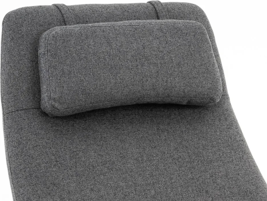 Hojdacie kreslo Galileo, stredne šedá tkanina