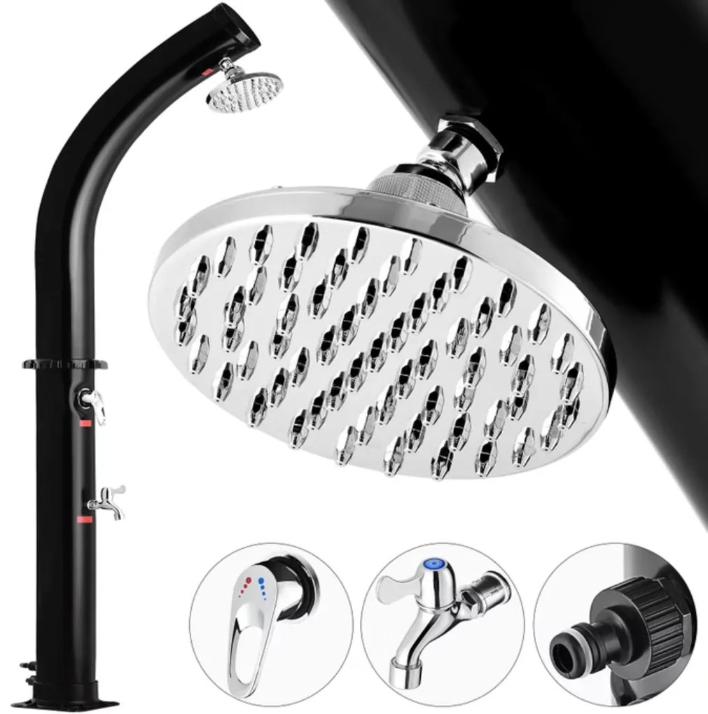 Solárna sprcha BOW, 20l, čierna Monzana