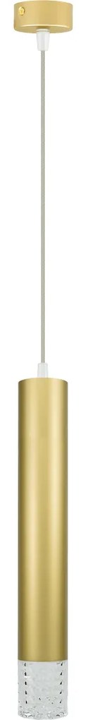 Závesné svietidlo Tubi, 1x zlaté kovové tienidlo, g
