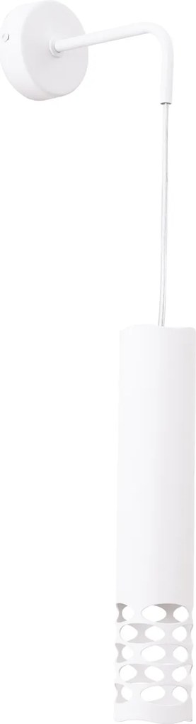 Nástenné svietidlo Liro, 1x biele kovové tienidlo