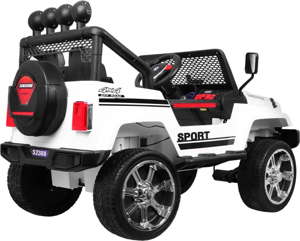 Ramiz Terénne autíčko Raptor Drifter biele 4x4 off-road pre deti