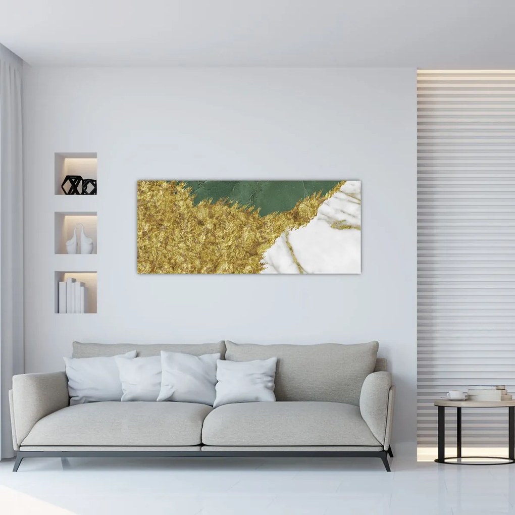Obraz - Zelený mramor N⁰2 (120x50 cm)