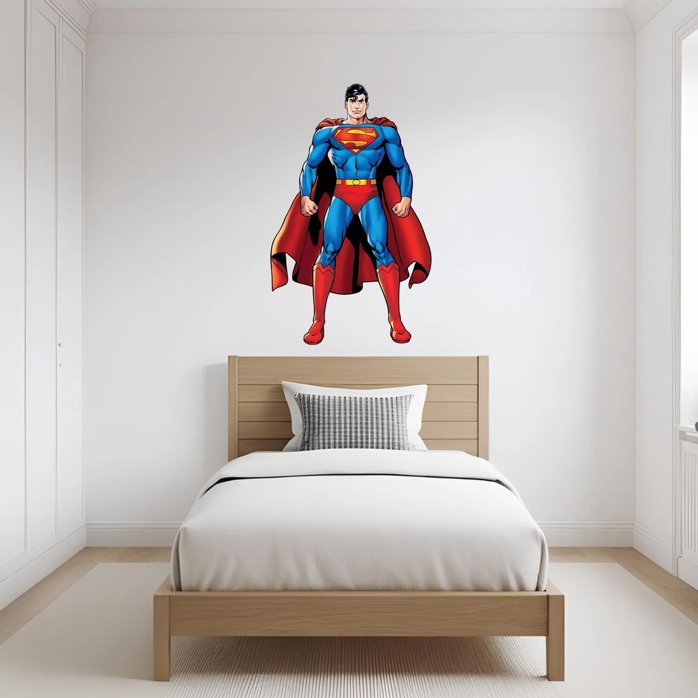 Textilná nálepka na stenu "Superman"