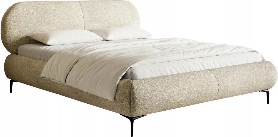 Manželská posteľ 180cm Octave (rošt úl. priestor) (béžová čierna)