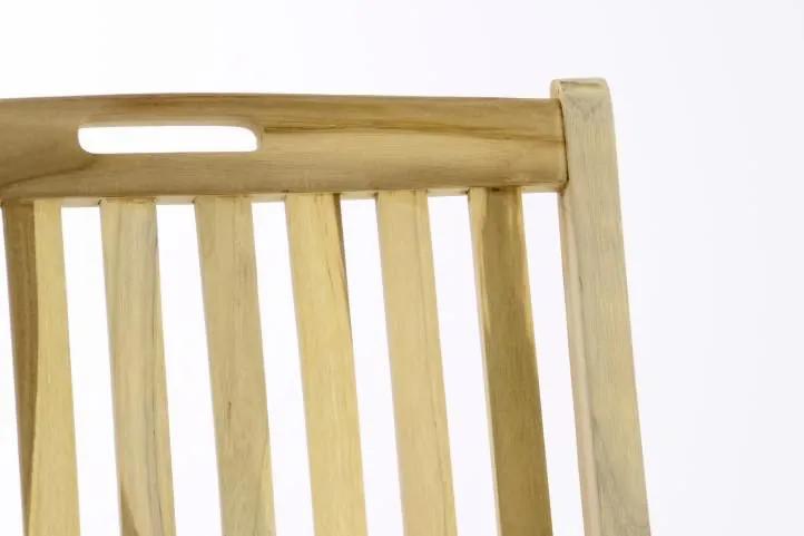 Záhradná skladacia stolička drevená DIVERO - Sada 2 ks