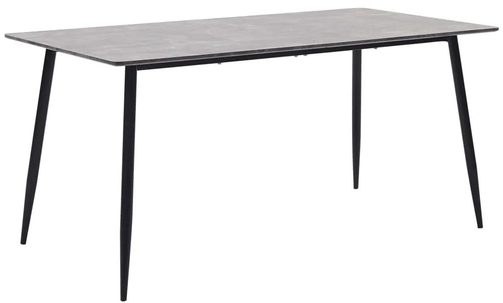 Jedálenský stôl, sivý 140x70x75 cm, MDF