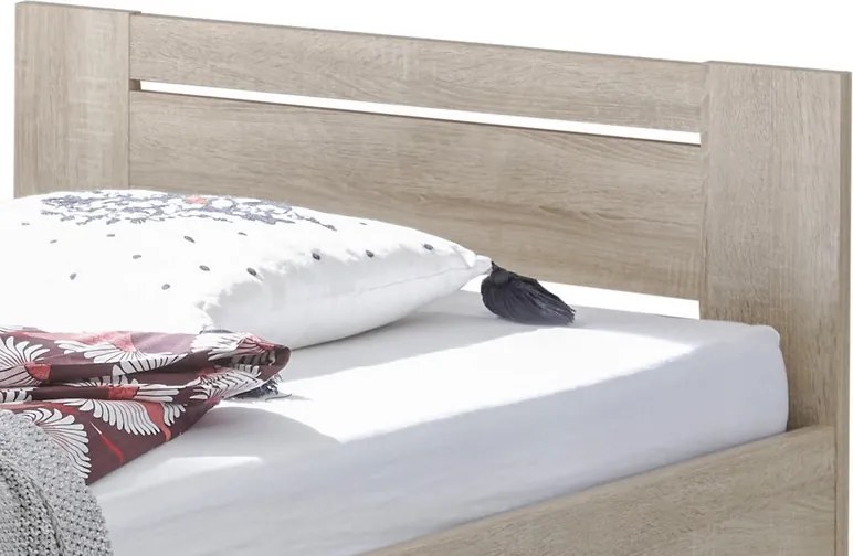 Posteľ Saturn 90x200 cm, dub sonoma