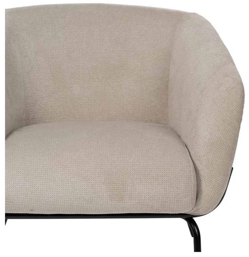 Béžové ženilkové kreslo Classic – Ixia