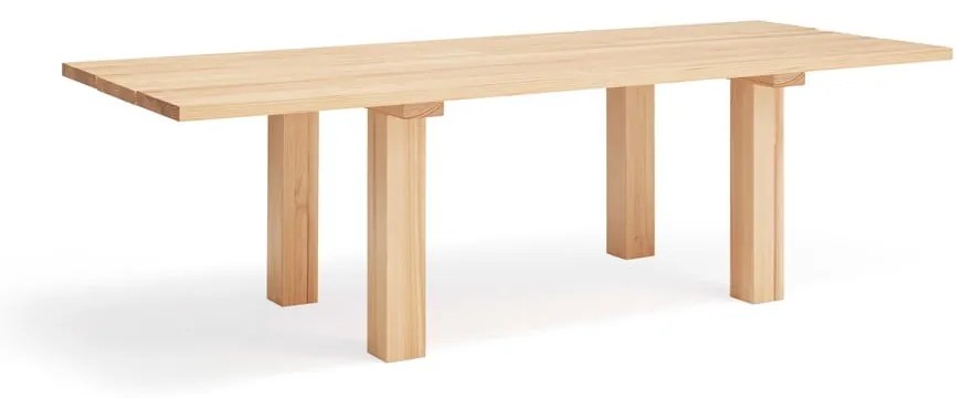 Jedálenský stôl s doskou z borovicového dreva 100x260 cm Banda – Teulat