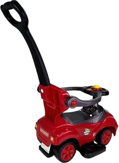 LEAN CARS Mega Car 3v1 Push Ride Red