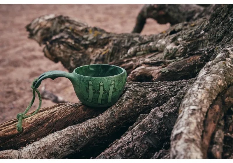Hrnček kuksa Kupilka Hattifatteners 0,12l, zelený