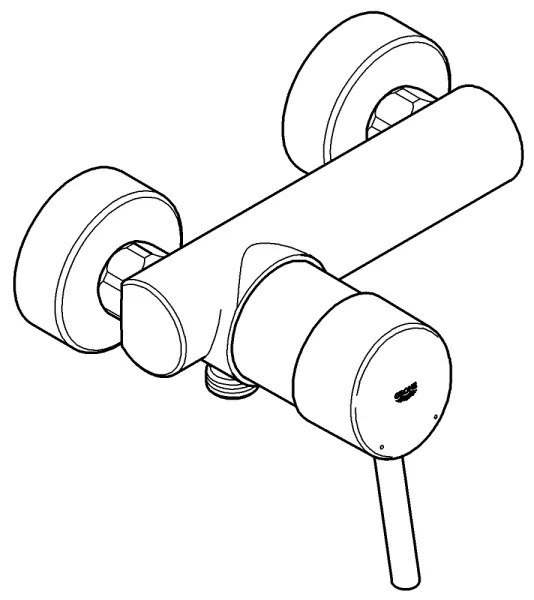 GROHE 32210001 - Sprchová batéria CONCETTO DN 15 lesklý chróm