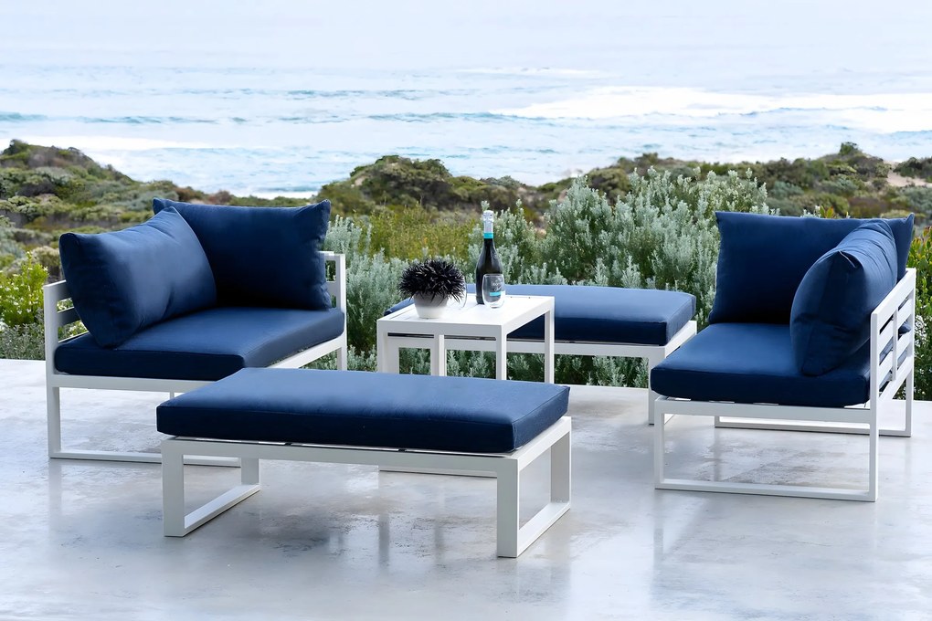 Modulárna záhradná zostava Santo biela